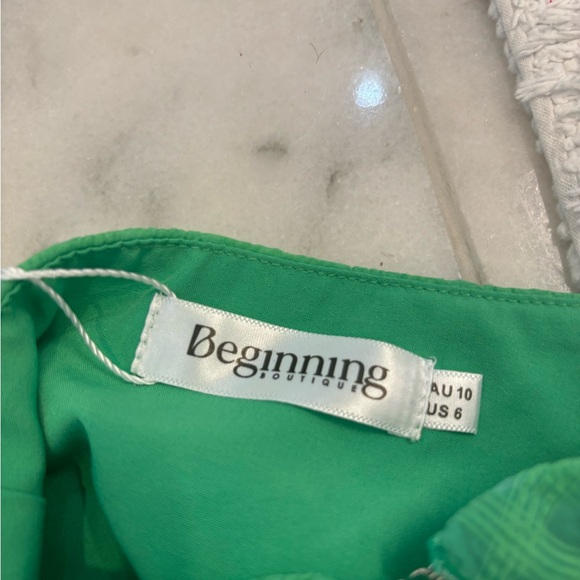 Beginning Boutique Green Mini Dress - Picture 2 of 3